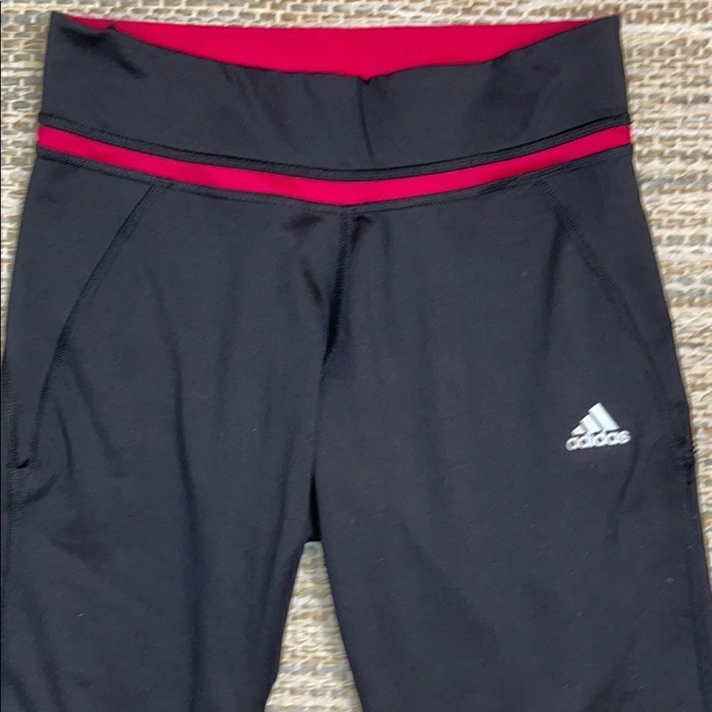 adidas Pink and Black Climate Capris - Picture 2 of 5